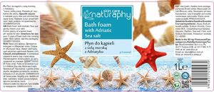 BluxCosmetics Płyn do kąpieli z solą morską z Adriatyku 1L 2