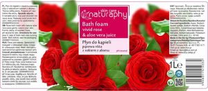 BluxCosmetics Płyn do kąpieli pąsowa róża z aloesem 1L 2