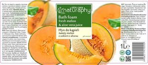 BluxCosmetics Płyn do kąpieli świeży melon z aloesem 1L 2