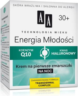 AA AA Technologia Wieku 30+ Energia Młodości Krem wygładzająco-odżywczy na noc 50ml 1