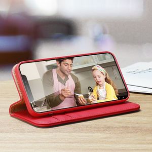 Dux Ducis Dux Ducis Hivo skórzane etui z klapką pokrowiec ze skóry naturalnej portfel na karty i dokumenty iPhone 13 czarny 18