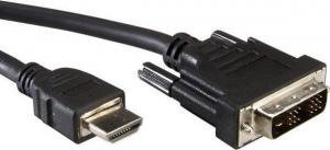 Kabel TTL HDMI - DVI-D 1m czarny 1