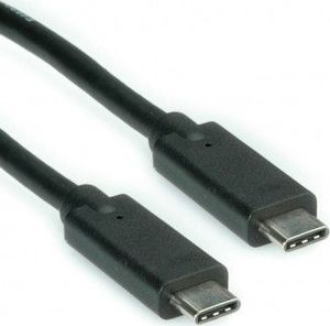 Kabel USB Roline USB-C - USB-C 0.5 m Czarny (11.02.9000) 1
