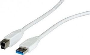 Kabel USB Value USB-A - USB-B 1.8 m Biały 1