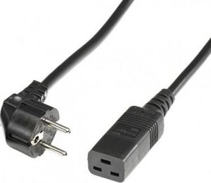 Kabel zasilający Roline ROLINE Kabel zasilający Schuko, IEC320-C19 16A/250V 3m czarny 1