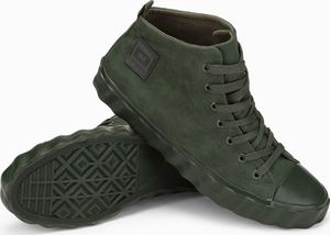 Ombre Trampki męskie sneakersy T374 - oliwkowy 42 5