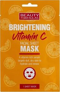 Beauty Formulas Beauty Formulas Brightening Vitamin C rozjaśniająca maska do twarzy z witaminą C 1