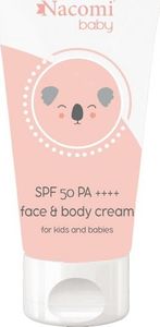 Nacomi Nacomi Baby Face & Body Cream SPF50++++ fotostabilny krem do twarzy i ciała dla dzieci 50ml 1