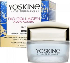 Yoskine Yoskine Bio Collagen Alga Kombu 50+ regenerujący bio-krem na zmarszczki na noc 50ml 1