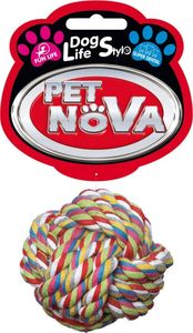 PET-NOVA Piłka z sznurka PET NOVA Superdental 7,5 cm ROPE-BALL-7,5CM 1