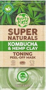 DEWYTRE Earth Kiss Super Naturals Kombucha & Hemp Clay Toning Peel-Off Mask glinkowa tonizująca maska do twarzy 10ml 1