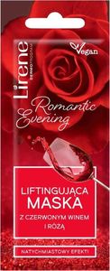 DEWYTRE Lirene Romantic Evening liftingująca maska z czerwonym winem i różą 7ml 1