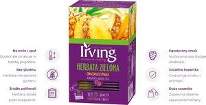 Irving HERBATA ZIELONA ANANASOWA 20 KOP. 48363881 5