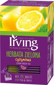 Irving HERBATA ZIELONA CYTRYNOWA 20 KOP. IRVING ( 1,5 G X 20 TOREBEK) 970376 1