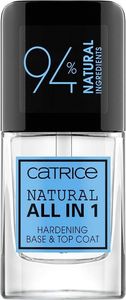Catrice Catrice Natural All in 1 Hardening Base & Top Coat naturalna wzmacniająca baza i top do paznokci 10.5ml 1