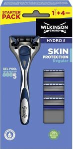 Wilkinson  Hydro 5 Skin Protection Regular maszynka do golenia z wymiennymi ostrzami dla mężczyzn 1szt + wkłady 1