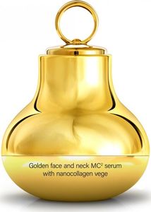 FLOSLEK HiSkin SkinLed Golden Face And Neck MC2 Serum With Nanocollagen Vege kolagenowe złote serum do twarzy z mik 1