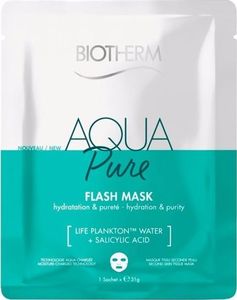Biotherm Aqua Pure Flash Mask oczyszczająca maseczka w płachcie do twarzy 31 g 1