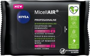 Nivea MicellAir profesjonalne biodegradowalne chusteczki do demakijażu 20 szt. 1