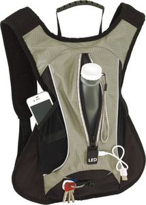 Kemer Plecak sportowy LED RUN, szary, czarny 3