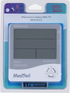 Stacja pogodowa MesMed Mesmed Higrometr MM-778 Higo Plus z fukcją termometru i zegara 2