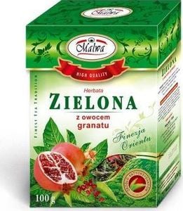 MALWA HERBATA ZIELONA LIŚCIASTA Z GRANATEM 100G 27637065 1