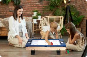 Neo-Sport Stół do gry multi, drewniany 4w1 80x43x30 cm (NS-800) 19