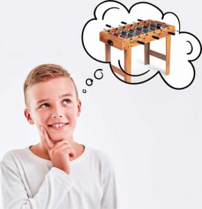 Neo-Sport Stół do gry w piłkarzyki, drewniany 70x37x62 cm (NS-802) 13