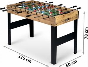 Neo-Sport Stół do gry w piłkarzyki, drewniany 118x61x79 cm (NS-805) 10