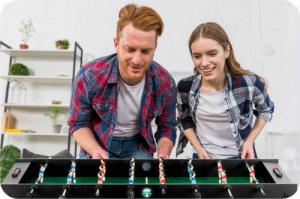 Neo-Sport Stół do gry w piłkarzyki, czarny 121 x 61 x 80 cm (NS-803) 8