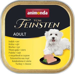 Animonda Dog Vom Feinsten Adult indyk z żółtym serem 150g 1