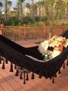 Odense Hamak Brazylijski Huśtawka Odesnse Boho Czarny (Black) 3