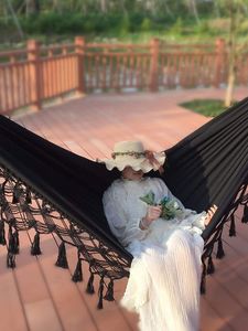 Odense Hamak Brazylijski Huśtawka Odesnse Boho Czarny (Black) 4