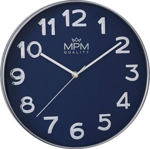 RHYTHM Niebieski zegar ścienny MPM E01.3905.3232 30 cm 1