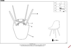 Halmar Krzesło K449 czarne 6