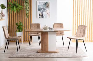 Signal Krzesło MILA VELVET beżowe 3