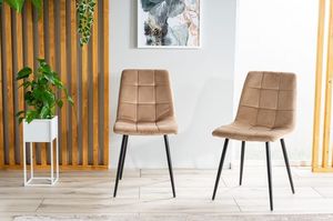 Signal Krzesło MILA VELVET beżowe 4