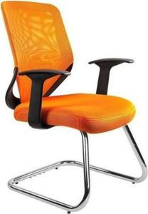Krzesło biurowe Unique MOBI SKID Pomarańczowe 1
