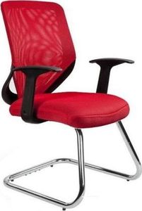 Krzesło biurowe Unique MOBI SKID Czerwone 1