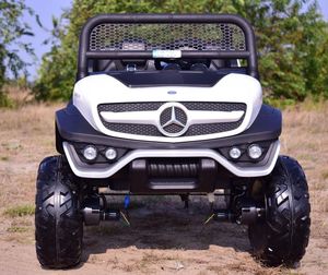 Lean Sport MERCEDES BENZ UNIMOG 4X4,12V14AH, AMORTYZATORY, MIĘKKIE KOŁA, MIĘKKIE SIEDZENIE, UNIMOG 16