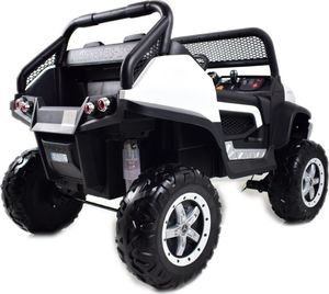 Lean Sport MERCEDES BENZ UNIMOG 4X4,12V14AH, AMORTYZATORY, MIĘKKIE KOŁA, MIĘKKIE SIEDZENIE, UNIMOG 4