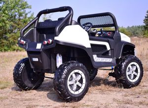 Lean Sport MERCEDES BENZ UNIMOG 4X4,12V14AH, AMORTYZATORY, MIĘKKIE KOŁA, MIĘKKIE SIEDZENIE, UNIMOG 5