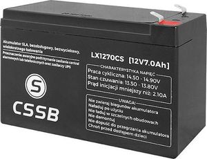 Import SUPER-TOYS Akumulator żelowy 12V 7 Ah/LX1270CS 2