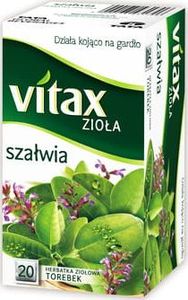 Vitax HERBATA VITAX ZIOŁA SZAŁWIA 20 TOREBEK 6631701 1