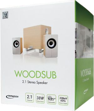 Głośniki komputerowe Typhoon WoodSub 2.1 (TM029) 4