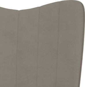 vidaXL Fotel, jasnoszary, obity aksamitem 6