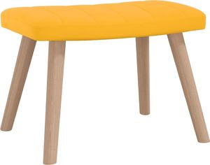 vidaXL Fotel z podnóżkiem, musztardowy, obity aksamitem 8