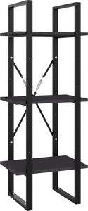 vidaXL 3-poziomowy regał na książki, szary, 40x30x105 cm, płyta 2