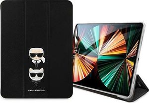 Etui na tablet Karl Lagerfeld Etui KLFC12OKCK Apple iPad Pro 12.9 2021 (5. generacji) Book Cover czarny/black Saffiano Karl &Choupette 2