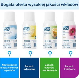 Tork Tork Image Design Elektroniczny dozownik do odświeżaczy powietrza w spray'u, 75ml Szary 7
